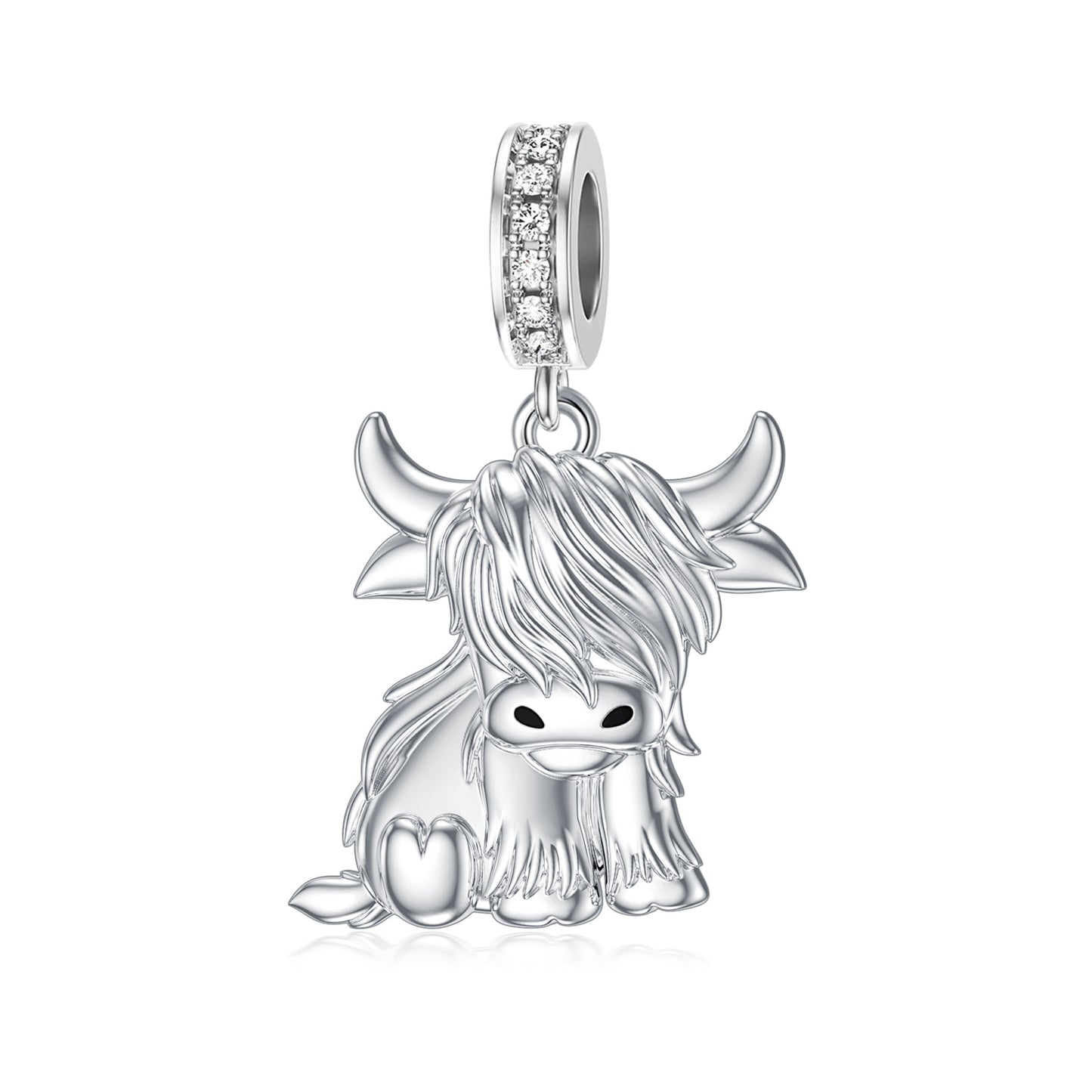 Highland Cow Charms for Bracelets Necklace Highland Cow Bead Pendants for Women