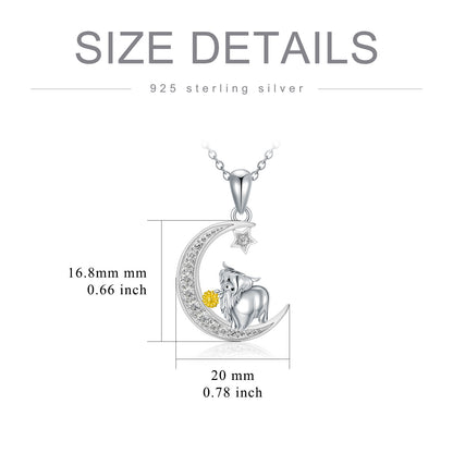 Collier de vache des Highlands en argent sterling avec pendentif en forme de vache Collier de tournesol Bijoux de vache Cadeaux pour femmes filles Amoureuses des vaches