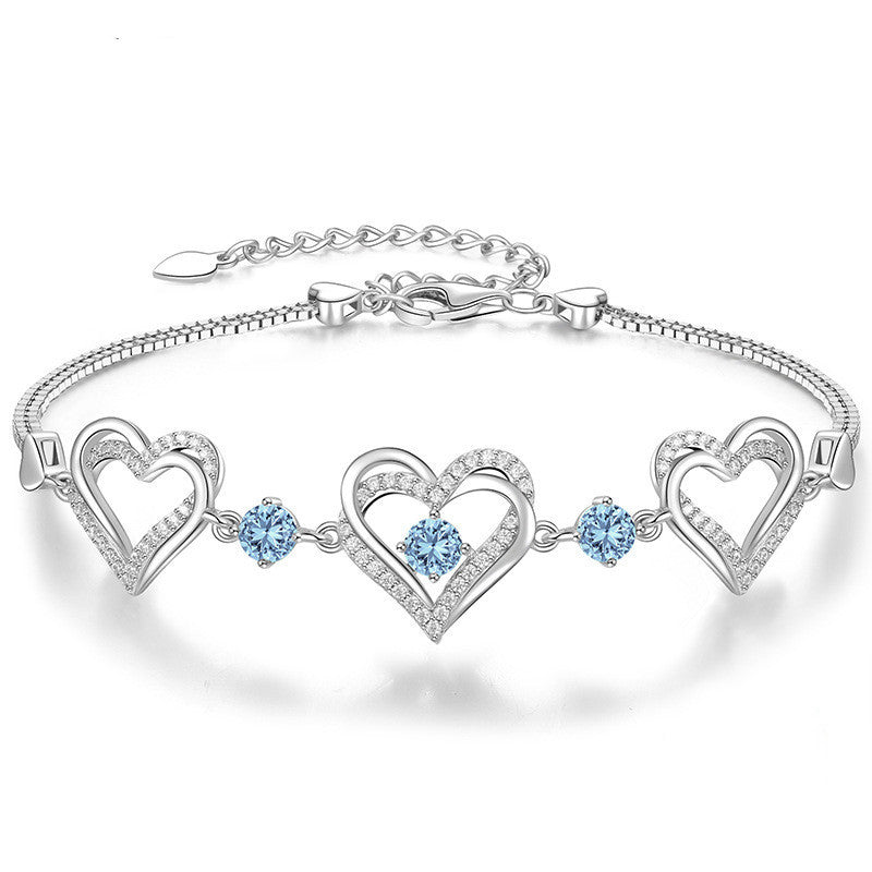 Bracelet en cristal pour douze anniversaires, bijou de personnalité tendance pour la main