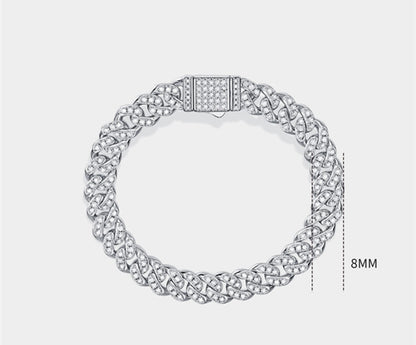 Bracelet Argent Moissanite A Guiding Light pour Hommes et Femmes