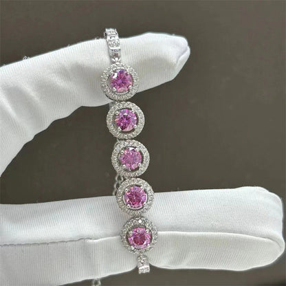 Bracelet Moissanite Bracelet Diamant Couleur Diamant Complet Femme