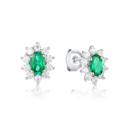 Women Minority Design Jewelry S925 Silver Stud Earrings