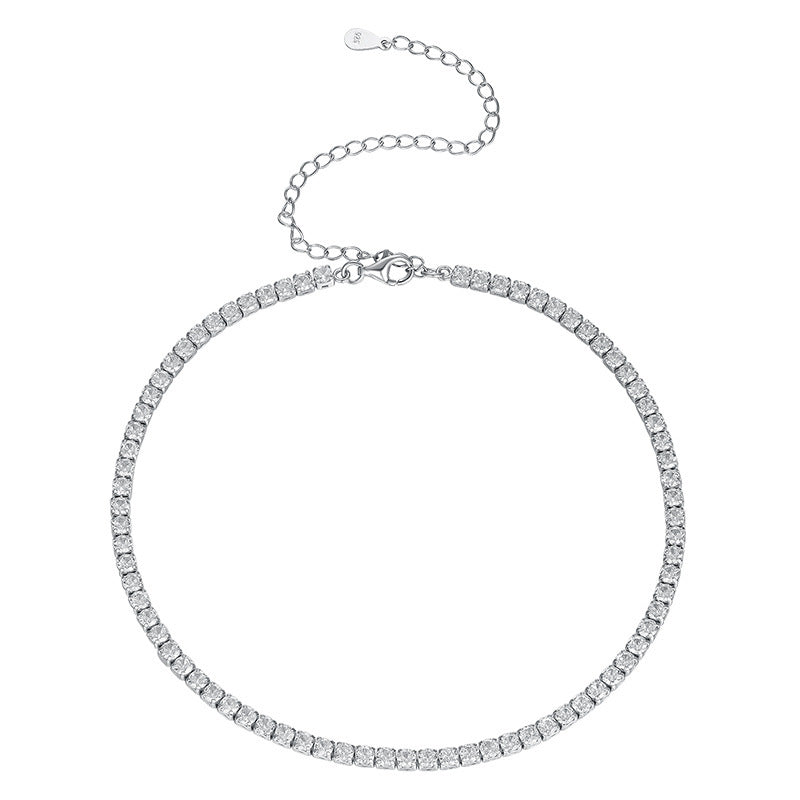 Full Diamond All-match Niche Short Clavicle Chain