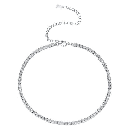 Full Diamond All-match Niche Short Clavicle Chain