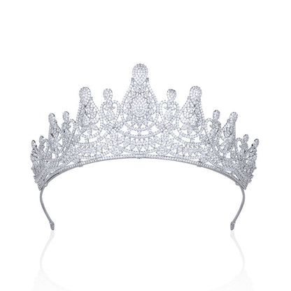 Tiara Micro-inlaid Zircon Crown Wedding Tiara