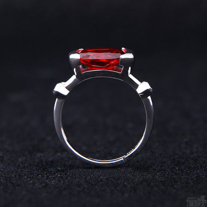 Wedding Silver Ring Solid Color Jewelry