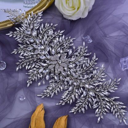 Handmade Rhinestone Hair Accessories Wedding Dress Modeling Bride Headwear