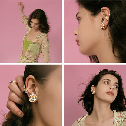 New Trendy French Retro High-end Earrings