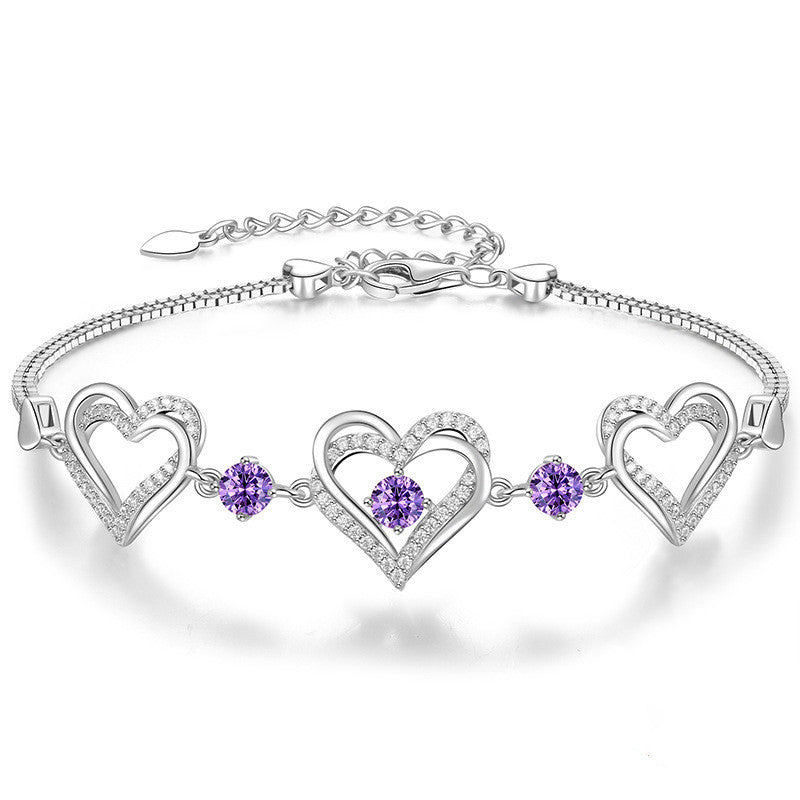 Bracelet en cristal pour douze anniversaires, bijou de personnalité tendance pour la main