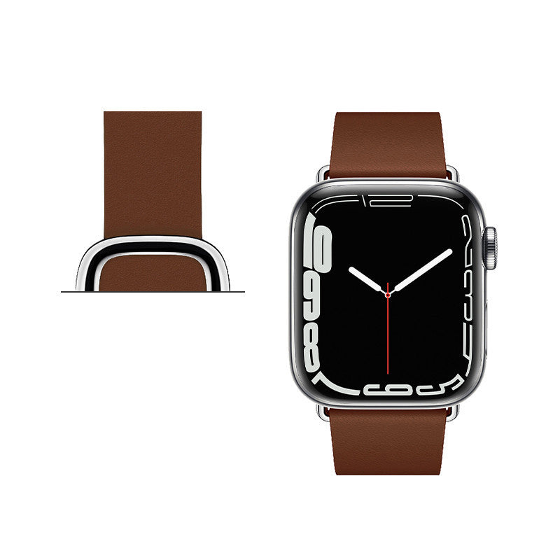 Magnetic Premium Leather Modern Buckle Strap