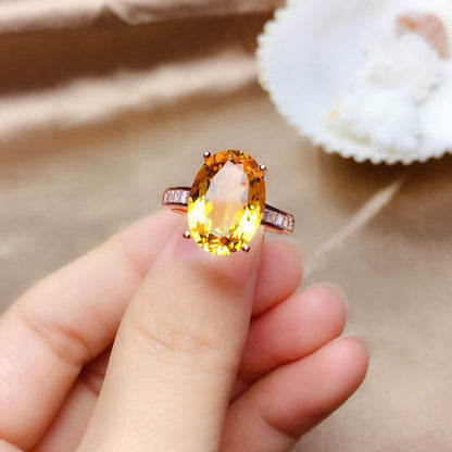 Citrine Suit Female Crystal Clean Sparkle