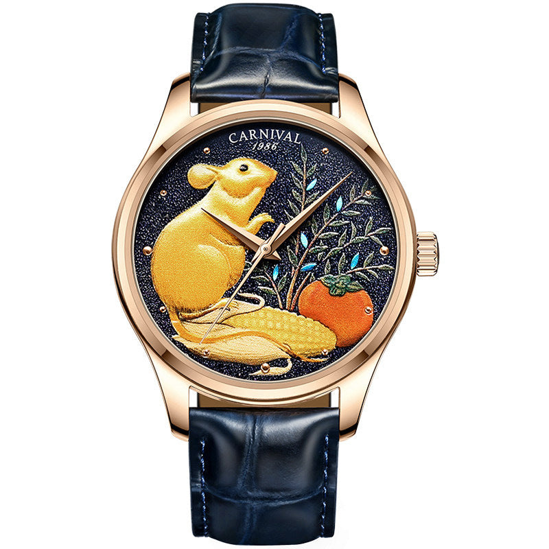 Nouvelle montre mouton avec animaux du zodiaque chinois