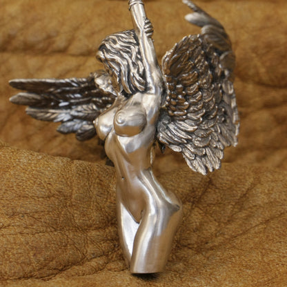 Sterling Silver Belle Angel Pendant Angel Halo