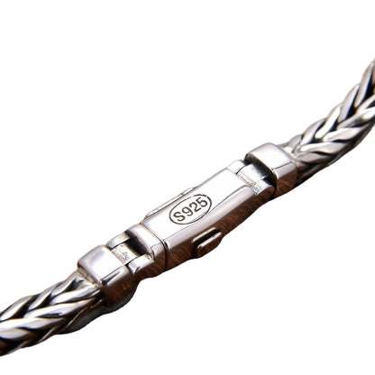 Men's Personalized Keel Lettering Thai Silver Bracelet