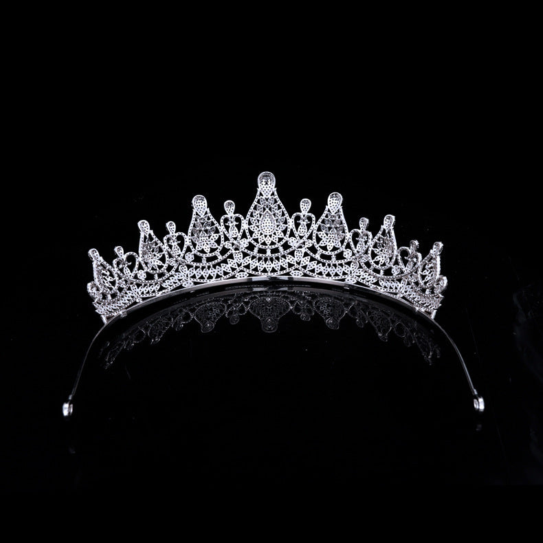 Tiara Micro-inlaid Zircon Crown Wedding Tiara