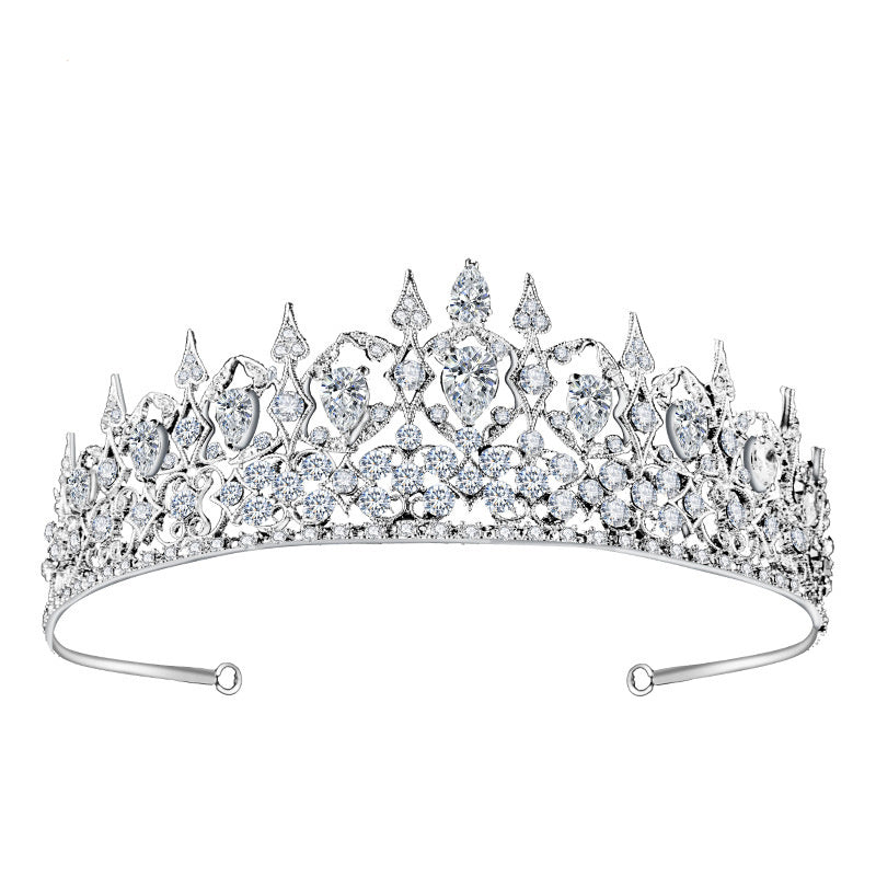 High-end Niche Luxury Elegant Zircon Bridal Crown