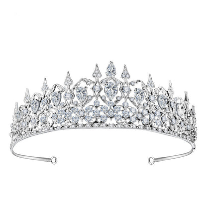 High-end Niche Luxury Elegant Zircon Bridal Crown