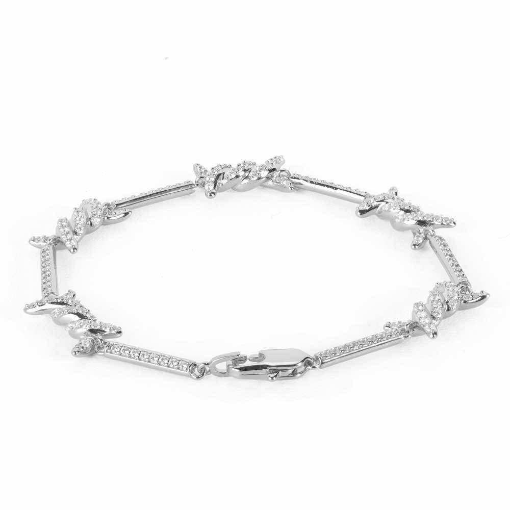 Fine Thorn Chain Micro Inlaid Zirconium Bracelets For Men And Womencouple Necklace