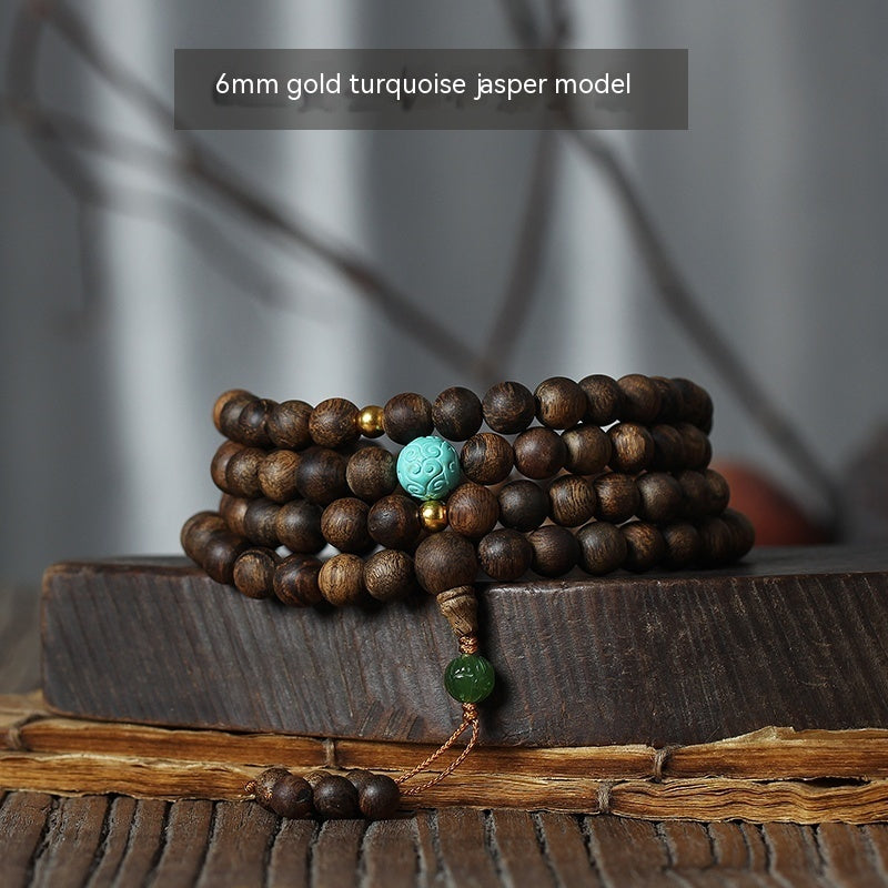 Pulsera de hilo de incienso de brezo de moda para hombres y mujeres