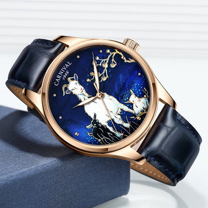 Nouvelle montre mouton avec animaux du zodiaque chinois