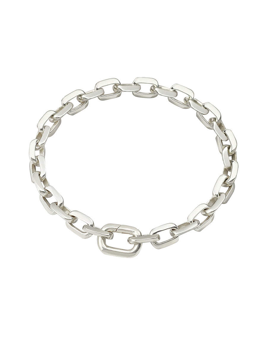 Men's Sterling Silver Bracelet Trendy Simple