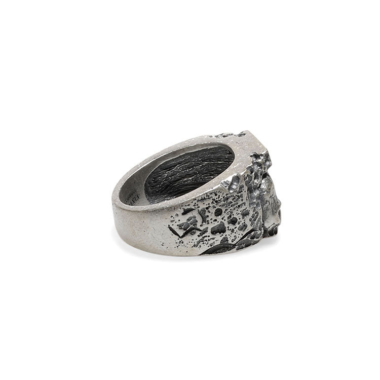 925 Sterling Silver Ring Men's Plus Size Skull