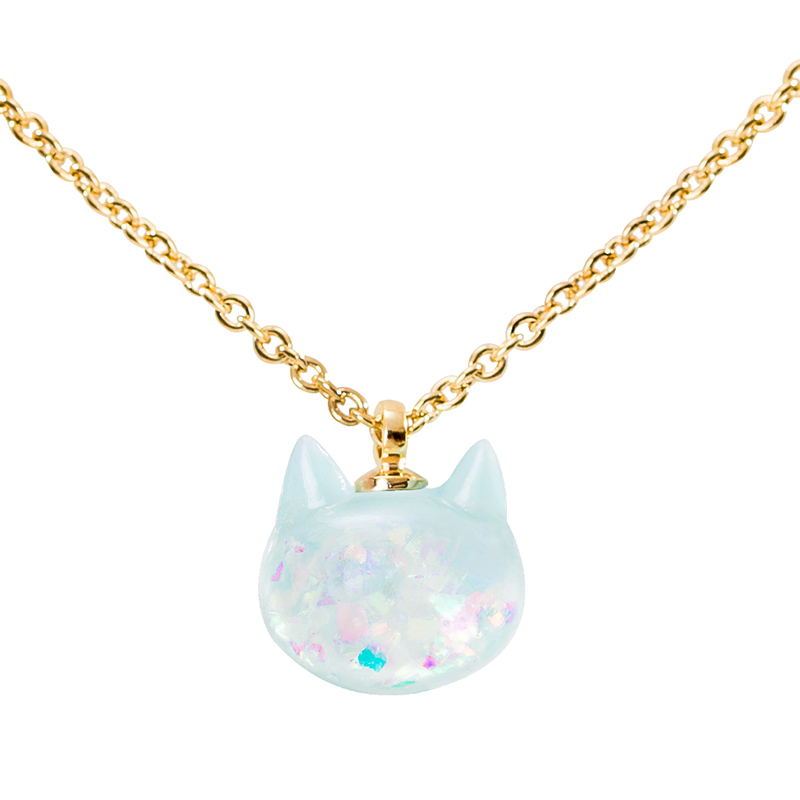 Cute Starry Cat Small Pendant Necklace