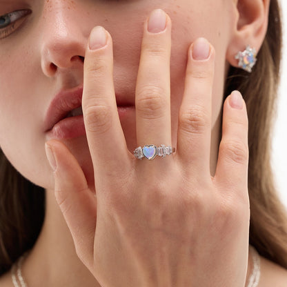 Original Single Circle OPAL Open-end Zircon Ring