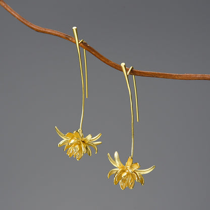 Pastoral Style Floral Epiphyllum Eardrops