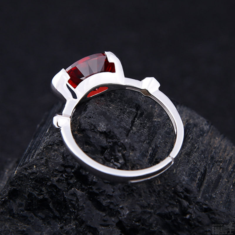 Wedding Silver Ring Solid Color Jewelry