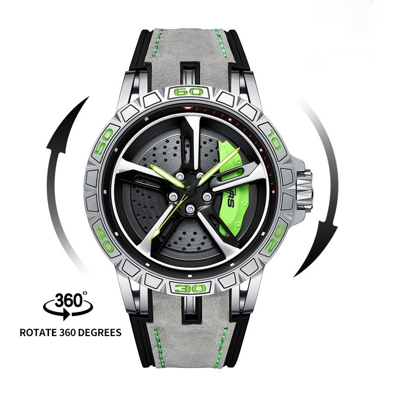 Montre pour homme Wheel Watch tridimensionnelle creuse