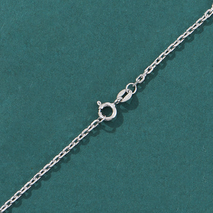 925 Sterling Silver Men's Cross Chain Thick Collarbone Necklace