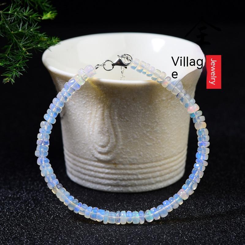 Jewelry Natural Ice Transparent Colorful Opal Bracelet Niche Bracelet