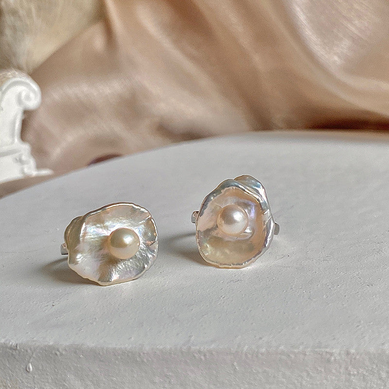 Women's Natural Baroque Pearl Ring