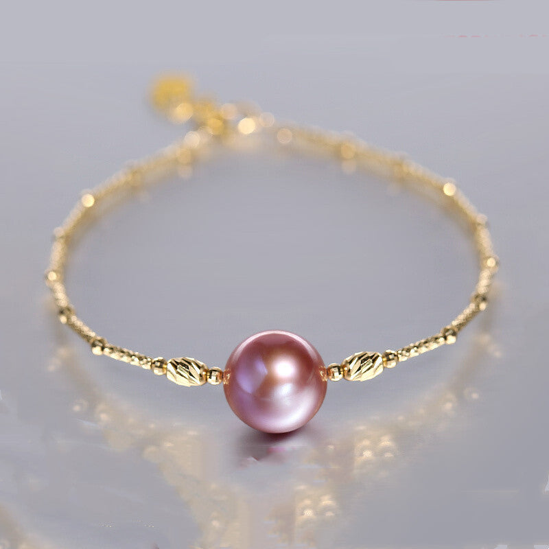 Purple Freshwater Symphony Pearl Bracelet