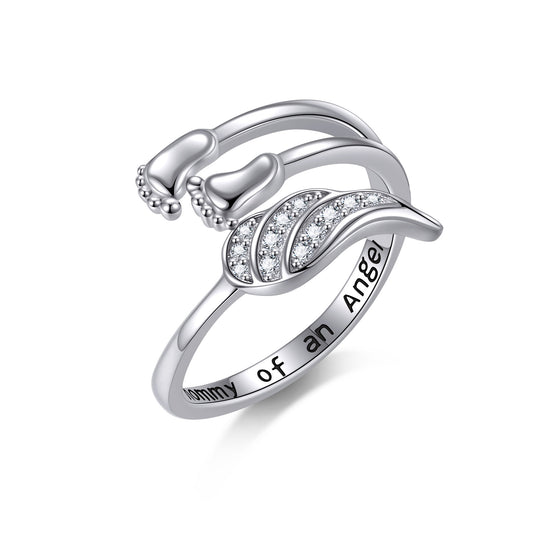 Cadeau de fausse couche pour les mères Bague en argent sterling pour fausse couche Bijoux commémoratifs pour perte de nourrisson Cadeau de sympathie pour les femmes maman