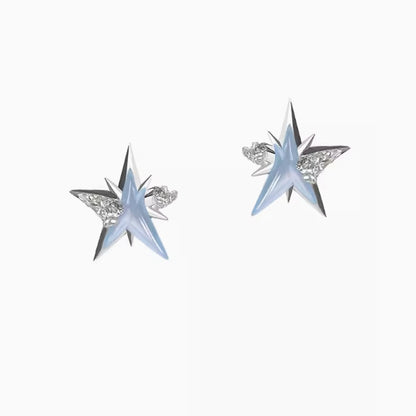 Original Design XINGX Suction Series Cool Ice Blue Asterism Ear Studs