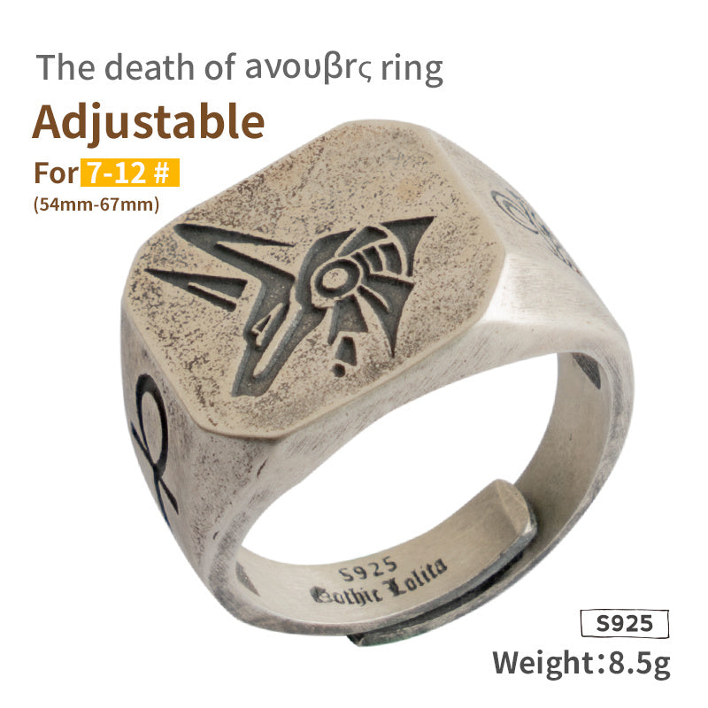 Egyptian Gods Eye Of Horus Thai Silver Ring