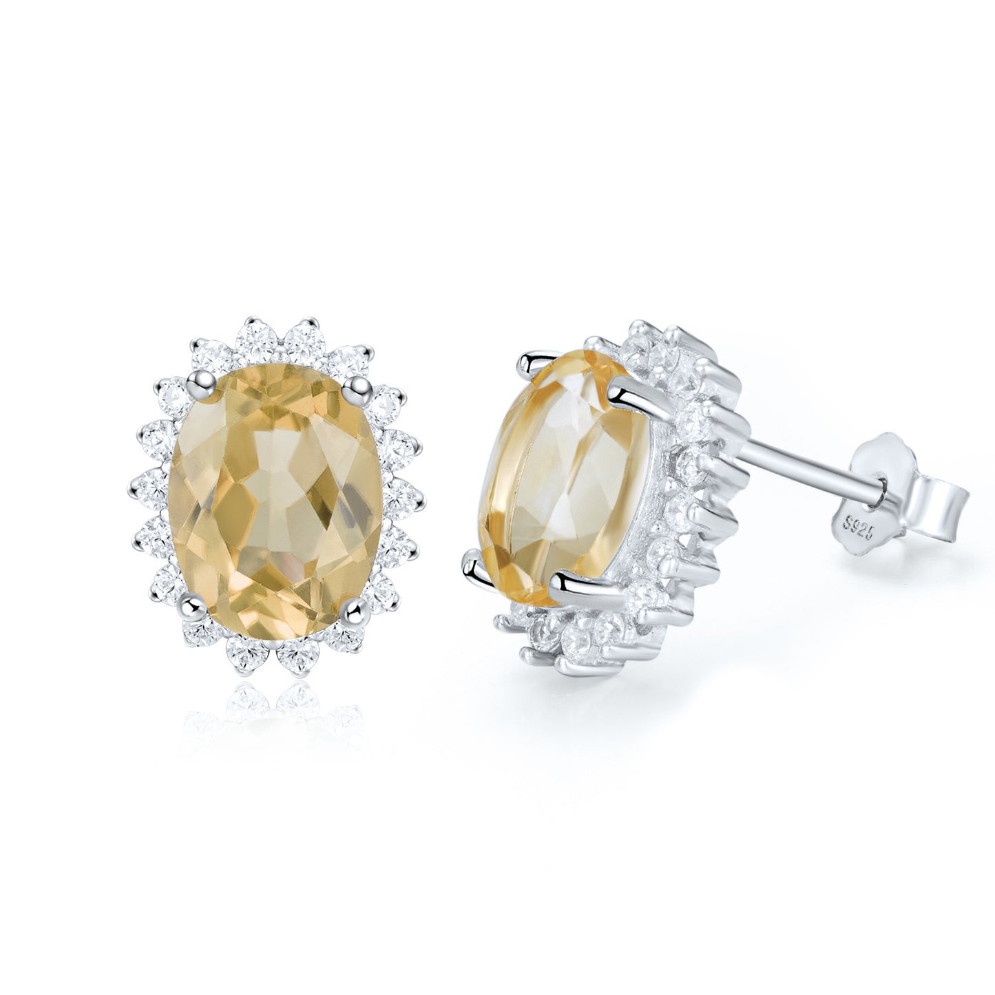 Pendientes de plata S925 con topacio natural y peridoto, joyería de lujo de primera calidad para mujer