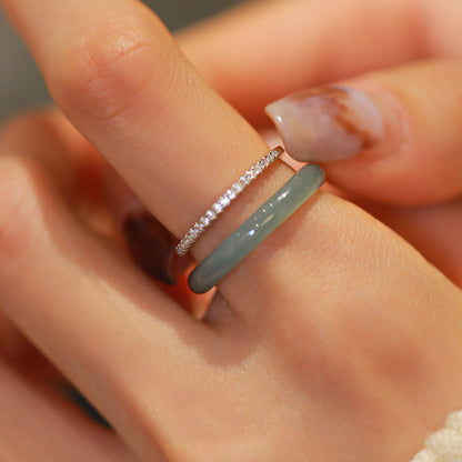 Sterling Silver Stacked Ethnic Style Ring