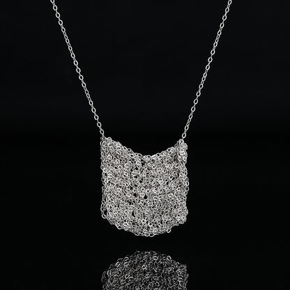 Sterling Silver Lucky Bag Necklace Design For Women