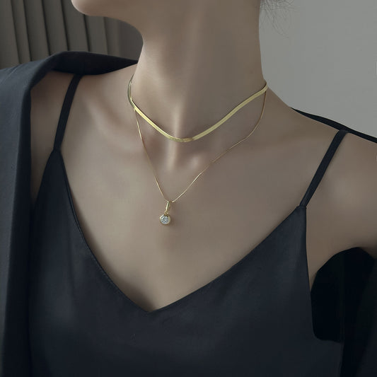 Removable Twin Double-layer Necklace