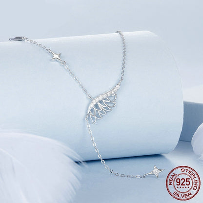 Entry Lux Elegant Temperamental Sterling Silver Clavicle Chain