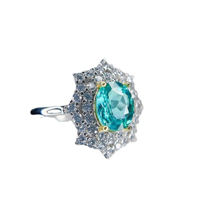 Natural Apatite Ring S925 Silver