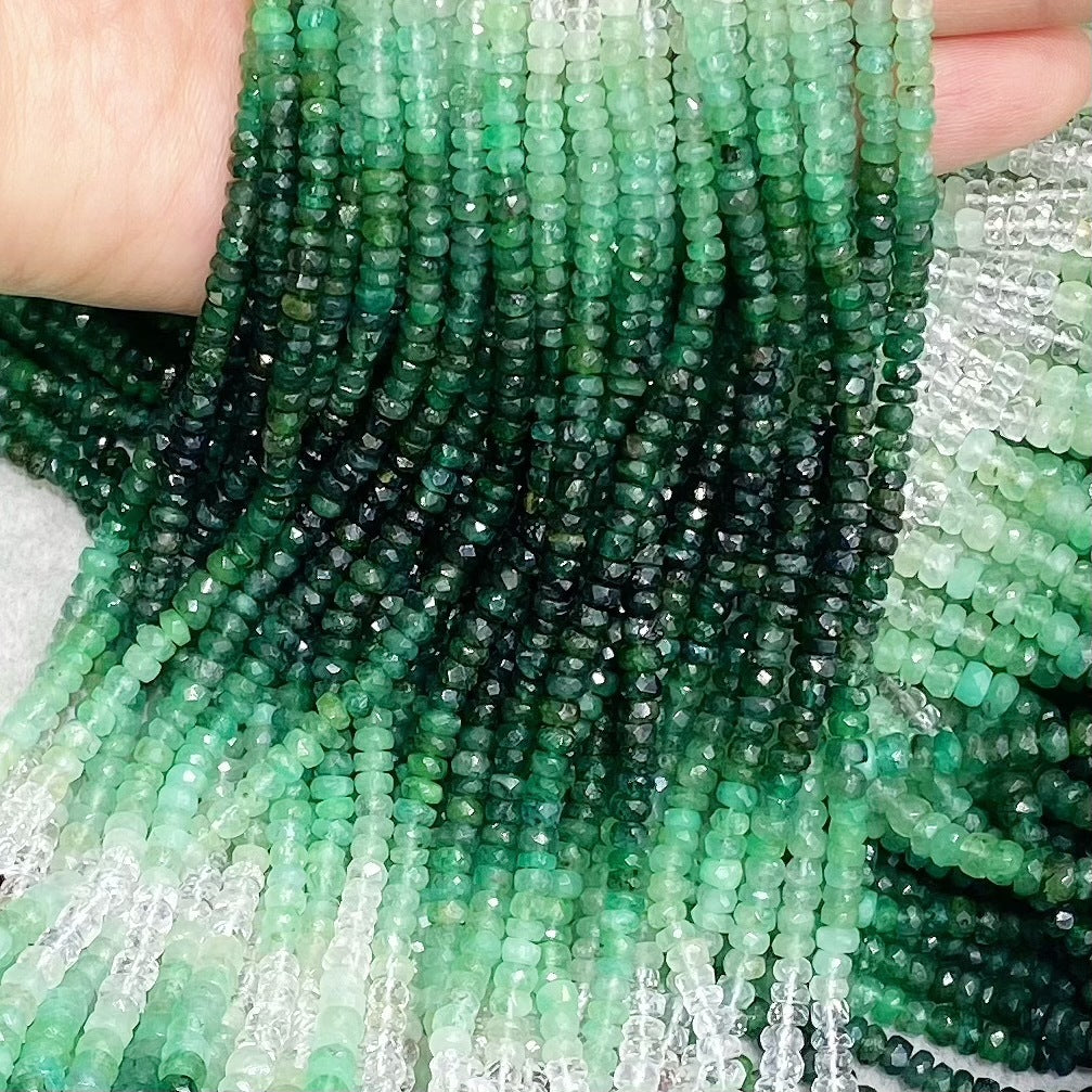 Natural Imported Gradient Emerald Loose Beads Accessories