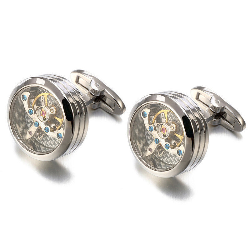 Fashion Jewelry Men's Anchors Do Not Move Movement Cufflinks