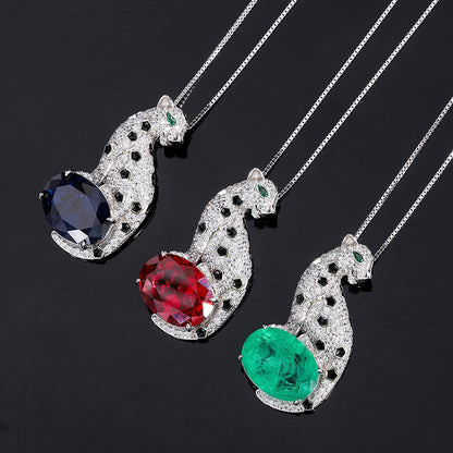 Pendant Leopard Elegant Necklace Women's