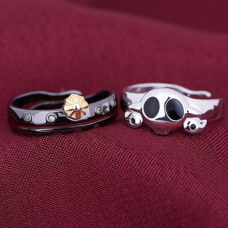 Fashion Periphery Of Pair Ring Silver Jewelry