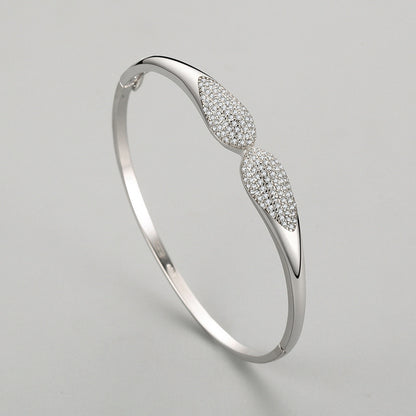 Elegant High Grade Diamond S925 Silver Bracelet