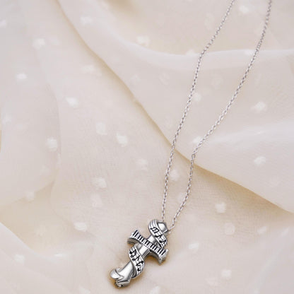 Music Note Urn Cremation Necklace in Sterling Silver